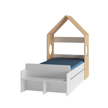 Pack lit avec tiroir sandro Blanc et bois 6 - vertbaudet enfant 