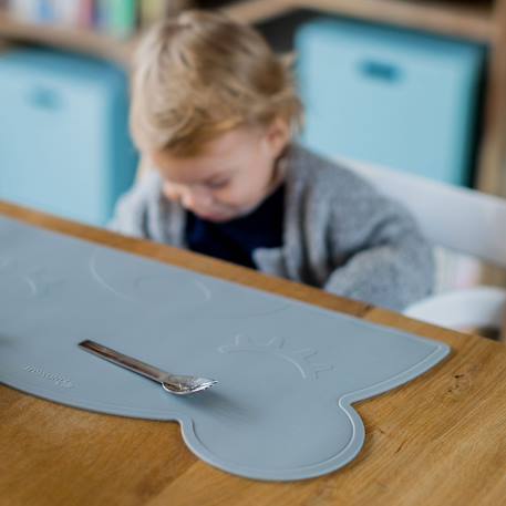 Set de table ours aquamarine+gris foncé+menthe+Multicolore 9 - vertbaudet enfant 