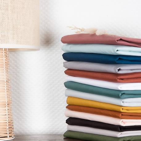 Drap housse coton bio jersey pour lit bébé Blanc+Ecru+Eucalyptus+Gris tourterelle+Naturel+Terracotta 12 - vertbaudet enfant 