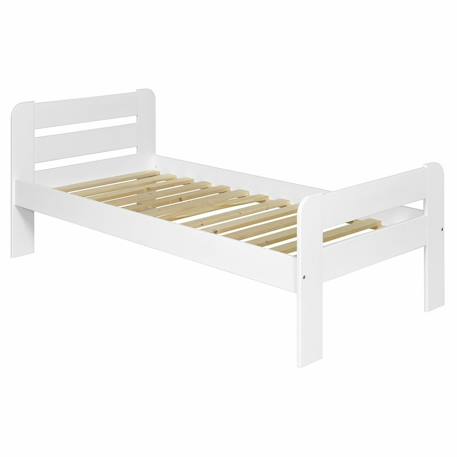 Lit enfant bois massif sundy Blanc 2 - vertbaudet enfant 