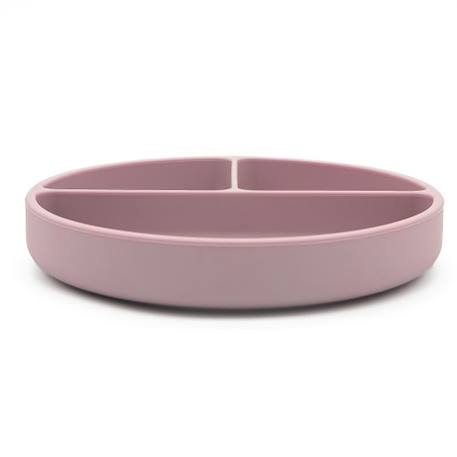 Assiette compartimentée en silicone avec ventouse animaux Menthe+Rose+Vert 9 - vertbaudet enfant 
