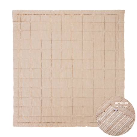 Couverture enfant réversible coton lavé anna Caramel+Sable+Terracotta 14 - vertbaudet enfant 