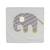 Housse de coussin arc-en-ciel en coton standard 100 by oeko-tex® Gris et jaune+Multicolore 1 - vertbaudet enfant 