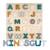 Puzzle alphabet caspar en bois Moutarde+Rose pâle 6 - vertbaudet enfant 