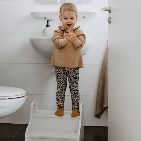 Marchepied enfant en bois Aquamarine+Gris clair+rose foncé+Sable 9 - vertbaudet enfant 