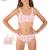 Lot de 2 brassières fille ecopack athena fille Floral-rose poudre+Motif-noir 2 - vertbaudet enfant 