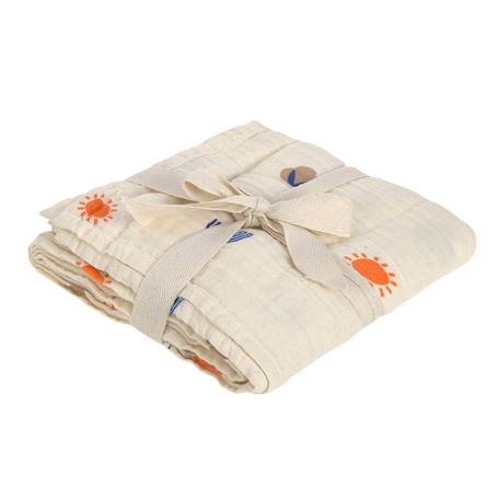 Maxi lange en mousseline blossom nature Blanc 3 - vertbaudet enfant 