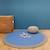 Tapis rond laine tressé nolan Bleu+Curcuma+Rouille 1 - vertbaudet enfant 