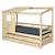 Lit cabane gigogne bois massif alma Blanc+Bois 8 - vertbaudet enfant 