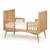 Lit bébé évolutif montessori bois massif marley Blanc+Bois 10 - vertbaudet enfant 