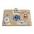 Puzzle à encastrer océan en bois Bois+Jaune 5 - vertbaudet enfant 