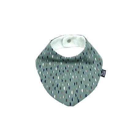 Bavoir bandana (bleu imprimé feuilles) Animaux polaires+Blanc étoiles+Bleu imprimé feuilles+Gris étoiles+Jaune étoiles+Jaune feuilles+Kaki triangles+Koala moutarde+Menthe+Monaha+Oasis+Ourson+Petites oies+Rose étoiles+Rose pâle étoiles+Savane+Sunny 29 - vertbaudet enfant 
