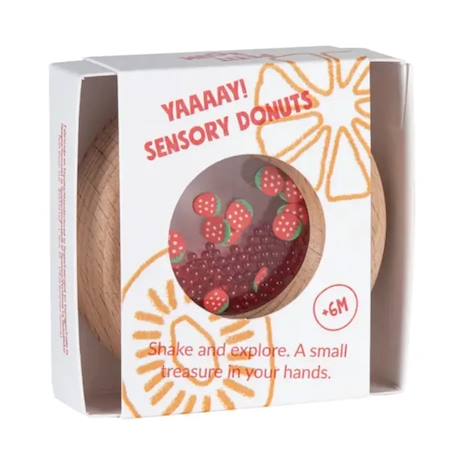 Hochet sensoriel donut fruits Jaune+Orange+Rouge+Vert+Violet 17 - vertbaudet enfant 