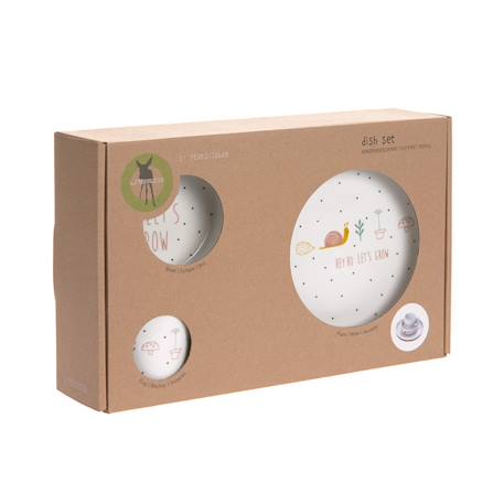 Coffret repas en porcelaine garden explorer escargot Blanc 4 - vertbaudet enfant 