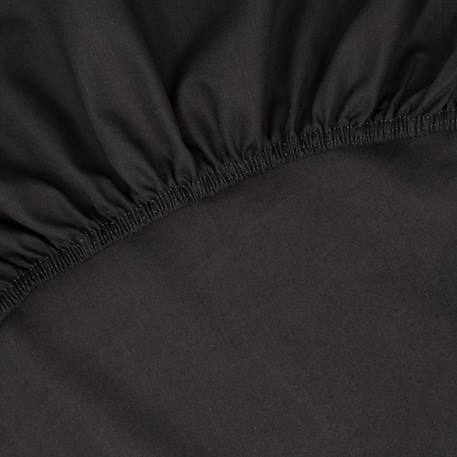 Drap housse tencel™ et coton bio 1 personne Gris carbone 3 - vertbaudet enfant 