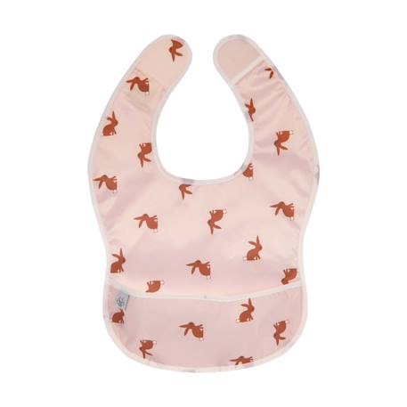 Lot de 2 bavoirs à poche little forest lapin Rose 4 - vertbaudet enfant 