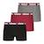 Lot de 3 boxers garçon easy fun Noir-rouge-gris 1 - vertbaudet enfant 