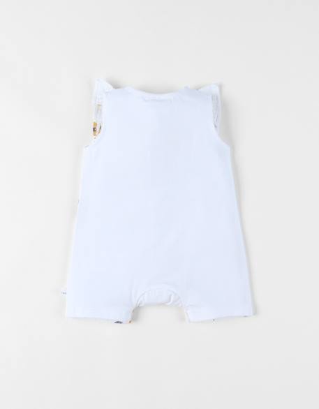 Combinaison style et confort crépon de coton Blanc 3 - vertbaudet enfant 