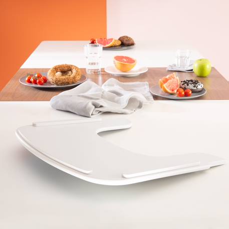 Tablette de chaise haute - plateau repas avec rebord sit up flex Beige délavé+Blanc+Bois naturel+Gris taupe+Noir 10 - vertbaudet enfant 
