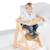 Chaise haute évolutive avec plateau repas amovible sit up fun Blanc+Bois naturel 7 - vertbaudet enfant 