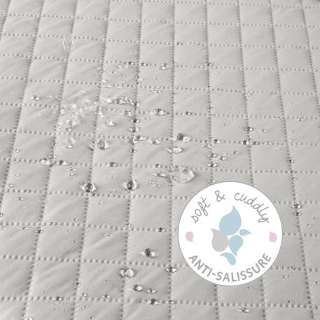 Tapis de parc bébé hexagonal roba style - rembourrage latéral sécurisé Bleu clair / ciel+Gris argenté+Rose / mauve+Vert givré 7 - vertbaudet enfant 