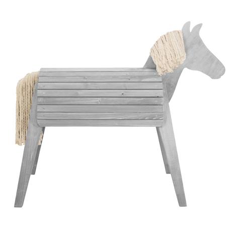 Cheval de jardin pour enfant en bois massif Gris+Teck 3 - vertbaudet enfant 