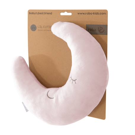 Coussin décoratif demi-lune pour chambre d'enfant roba style Bleu clair+Gris argenté+Rose pastel+Vert givré 15 - vertbaudet enfant 