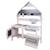 Cuisine extérieure en forme de maison en bois fsc® avec accessoires Gris 1 - vertbaudet enfant 