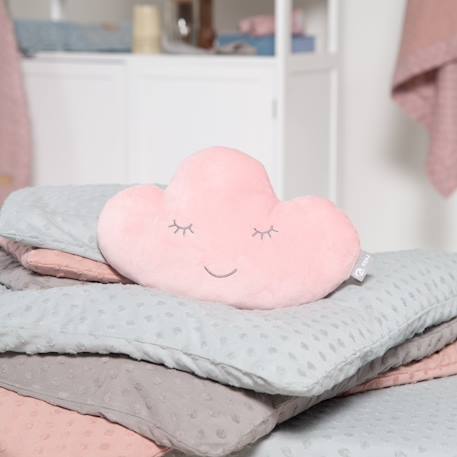 Coussin décoratif nuage pour chambre d'enfant roba style Bleu clair+Gris argenté+Rose pastel+Vert givré 14 - vertbaudet enfant 
