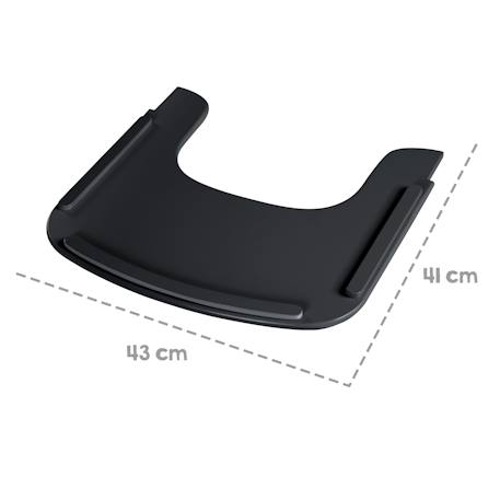 Tablette de chaise haute - plateau repas avec rebord sit up flex Beige délavé+Blanc+Bois naturel+Gris taupe+Noir 25 - vertbaudet enfant 