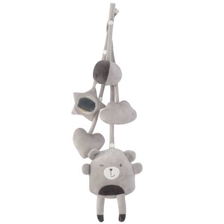 Set de 5 jouets à suspendre pour arche d'éveil lil cutie Gris argenté / ourson+Rose / lapin 1 - vertbaudet enfant 