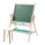 Tableau pivotant double face avec tabouret Vert / naturel 1 - vertbaudet enfant 