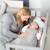 Tour de lit bébé déhoussable en coton bio lil planet Bleu clair/ bleu ciel+Gris argenté+Rose pastel+Vert givré 16 - vertbaudet enfant 