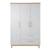 Armoire bébé 3 portes et 2 tiroirs à fermeture douce caro Gris clair / chêne doré 3 - vertbaudet enfant 