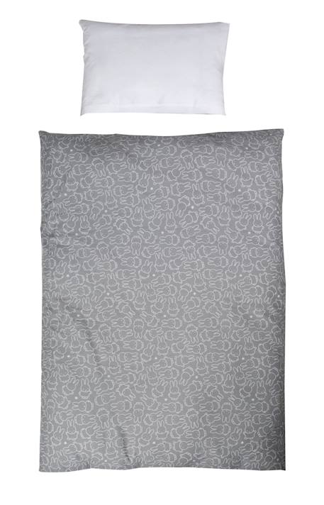 Parure de lit bébé et enfant en coton 2 pièces réversibles miffy Gris et blanc 3 - vertbaudet enfant 