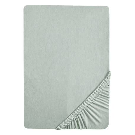 Drap housse extensible 60x120 - 70x140  en coton bio safe asleep® Beige amande+Blanc+Blanc cassé / écru+Bleu clair/ bleu ciel+Bleu indigo+Gris argenté+Rose pastel+Vert givré 25 - vertbaudet enfant 