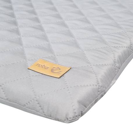 Plan à langer pour lit bébé + matelas à langer déperlant roba style Blanc / gris argenté 6 - vertbaudet enfant 