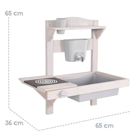 Cuisine extérieure à suspendre en bois fsc® + accessoires Gris+Teck 5 - vertbaudet enfant 