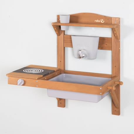 Cuisine extérieure à suspendre en bois fsc® + accessoires Gris+Teck 8 - vertbaudet enfant 