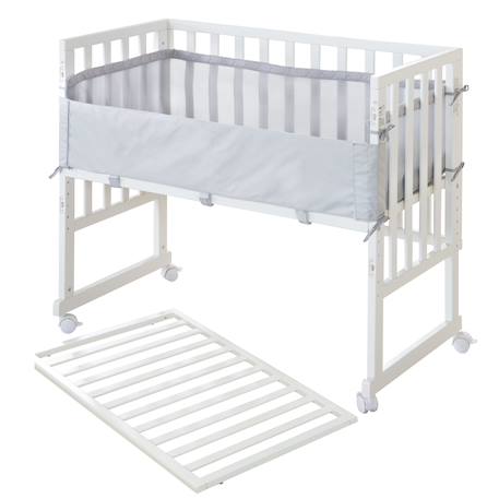 Berceau cododo 3en1 avec matelas et accessoires roba style Blanc / gris+Gris taupe 3 - vertbaudet enfant 