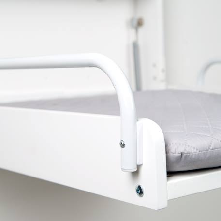 Table à langer murale pliante + matelas à langer déperlant roba style Anthracite / gris argenté+Blanc / gris argenté+Bois naturel / gris argenté+Gris taupe / gris argenté 10 - vertbaudet enfant 