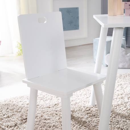 Set table et 2 chaises enfant avec pieds en bois massif Blanc+Blanc et naturel+Gris et naturel 6 - vertbaudet enfant 