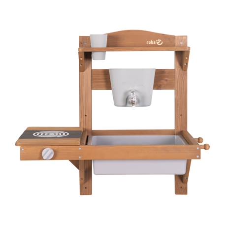 Cuisine extérieure à suspendre en bois fsc® + accessoires Gris+Teck 9 - vertbaudet enfant 