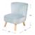 Mini fauteuil en velours et pieds en bois massif lil sofa Bleu clair+Gris argenté+Rose pastel 4 - vertbaudet enfant 
