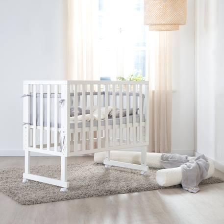 Berceau cododo 3en1 avec matelas et accessoires roba style Blanc / gris+Gris taupe 2 - vertbaudet enfant 