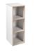 Étagère de rangement 3 cases pour chambre enfant caro Gris clair / chêne doré 1 - vertbaudet enfant 