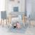 Set table et 2 chaises enfant avec pieds en bois massif Blanc+Blanc et naturel+Gris et naturel 13 - vertbaudet enfant 