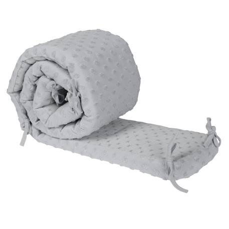Tour de lit bébé déhoussable en coton bio lil planet Bleu clair/ bleu ciel+Gris argenté+Rose pastel+Vert givré 9 - vertbaudet enfant 