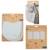 Set de 3 bavoirs en coton bio + 3 langes + 1 serviette doudou lil planet Bleu clair - gris / ourson+Gris argenté - bleu / ourson+Rose pastel - gris / lapin+Vert givré - gris / lapin 9 - vertbaudet enfant 