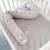 Parc bébé rectangulaire + tapis déperlant et traversin roba style Blanc - gris argenté 2 - vertbaudet enfant 
